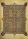 England / UK: The Lindisfarne Gospels, Lindisfarne (Holy Island), c. 700 CE. Folio 210 verso, Carpet Page